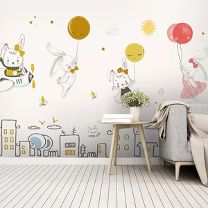 卡通墙纸背景墙可爱