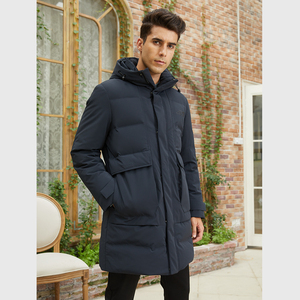 王族保罗连帽长款90%白鸭绒羽绒服保暖外套男181251pm