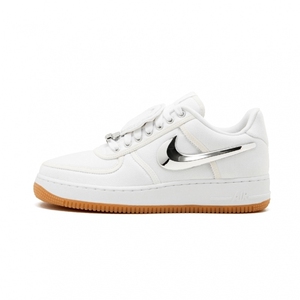 nike air force 1 low travis scott纯白银钩板鞋 aq4211 100