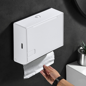 擦手纸盒挂壁式卫生间纸巾盒洗手间免打孔抽纸架厨房抹手纸盒家用