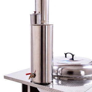 加厚不锈钢烟筒管热水箱烧水壶柴火炉子带水龙头节能烟囱烧心壶