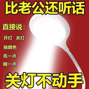 ·会听人说话的小夜灯晚上睡觉智能人工语音声控灯能听懂懒人感应