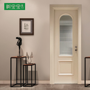 网红卧室门长虹玻璃门实木复合厨房室内套装门法式对开门烤漆定制