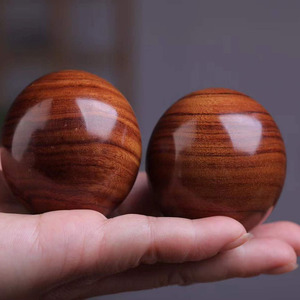 白酸枝5cm实心保健球一对按摩 盘玩打磨工艺品送礼 送长辈礼物