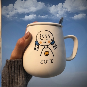 奶茶杯陶瓷大容量