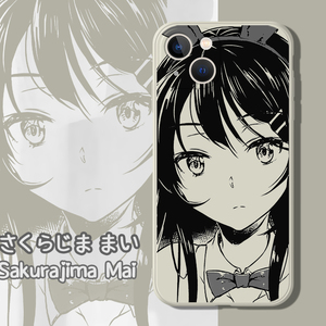 麻衣学姐适用iphone13promax手机壳12苹果11樱岛麻衣se3青春猪头少年