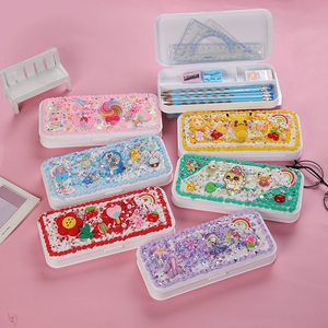 dly手工制作文具盒diy文具筒材料男小学生女幼儿园奶油胶笔袋套装