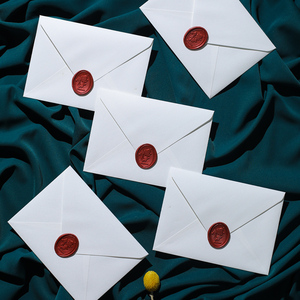 法式空白精美信封复古文艺小清新浪漫信封套装可定制配火漆章加厚情书