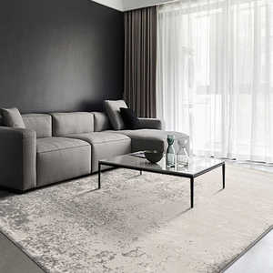 地毯客厅茶几毯现代简约卧室床边毯高级感立体毯面混纺房间地垫