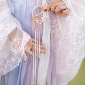 风雪初晴雨泠 原创汉服禁步腰佩复古风珠链琉璃流苏挂件仙气女