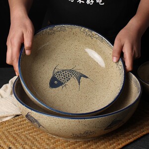 水煮鱼专用盆瓷盆子家用厨房餐盆汤盆陶瓷10寸酸菜鱼钵钵鸡专用