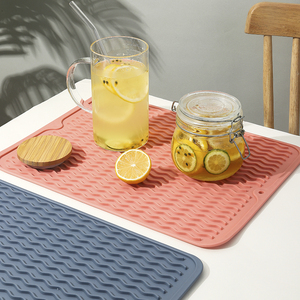 厨房沥水硅胶垫热菜隔热垫餐桌厨房高压锅餐垫防烫垫碗盘沥水垫子