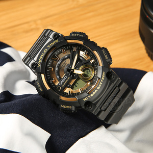 卡西欧手表男手表防水休闲时尚学生运动男士电子手表aeq-110bw-9a