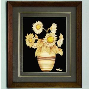 手工艺术麦秆画中式麦杆麦秆画芦苇手工草编画礼品画学校幼儿园.