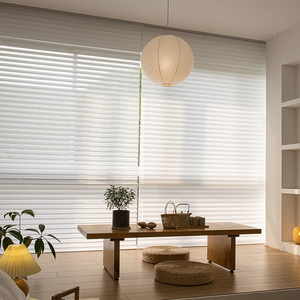 香格里拉帘日夜电动柔纱帘办公室百叶卷帘卷帘遮光遮阳窗帘卷拉式