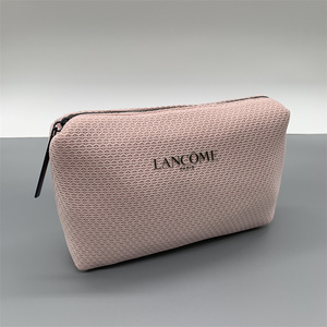 包邮兰蔻定制款化妆包淡粉色奢宠手拿包大容量旅行收纳包整理包
