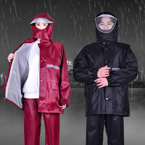 雨衣雨裤套装男夏季薄款透气长款全身防暴雨外卖钓鱼专用分体雨衣