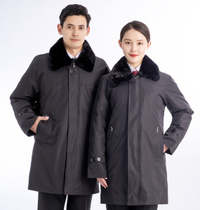 贝绅士检察官院羊绒羽绒服大衣工作防寒服棉服多功能服胆可拆卸现