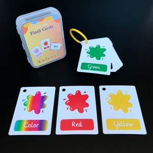 19款儿童早教学习英语闪卡flash cards形状动物颜色水果字母数字