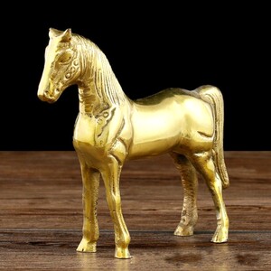 纯铜十二生肖马铜马摆件招财办公室客厅居家装饰风水马到成功摆设