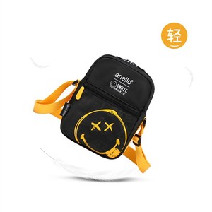 日本乐天斜挎包anello笑脸休闲百搭单肩手拎mini大容量运动手机包