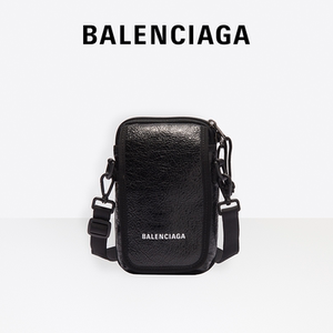 balenciaga巴黎世家explorer男士羔羊皮品牌印花休闲小号斜挎包