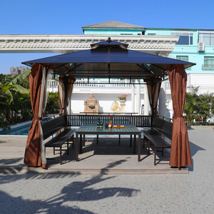 凉亭户外庭院花园茶水亭农家乐室外休闲遮阳棚景区简易移动四柱亭
