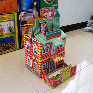 清明节祭祀用品大号折叠豪华立体别墅纸房子纸扎用品冥纸冥币