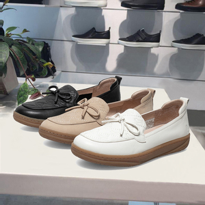 hush puppies暇步士女鞋小白鞋女鞋圆头浅口休闲鞋女单鞋b2i36ca1