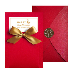 生日贺卡创意红色
