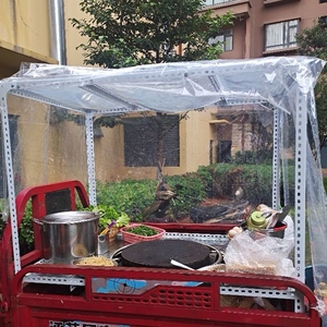 电动三轮车商用摆摊烤肠摆摊推车淀粉肠设备组装定制各种街边小吃