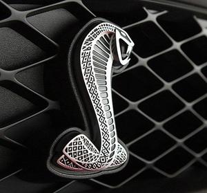 包邮全金属眼镜蛇中网车标汽车装饰福特改装个性车身贴野马shelby