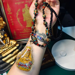 泰国真品进口佛牌佛牌  虎头布周 鲁士工艺项链