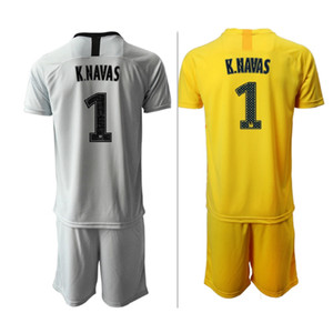 20-21巴黎门将服套装1号纳瓦斯守门员短袖球衣巴黎圣日耳曼足球服