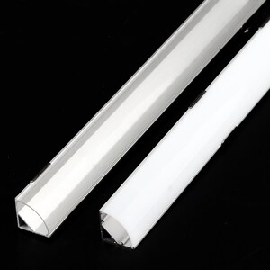 阴角灯槽 v型三角铝合金槽长条线型灯客厅吊顶明装铝槽石膏线装饰