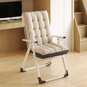 椅子可折叠办公室躺椅午休午睡床懒人椅靠背坐睡两用椅宿舍大学生