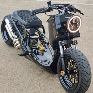 进口本田祖玛改装低趴复古踏板车小龟迷你越野狒狒燃油女士摩托车