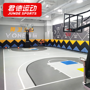 篮球场地胶室内篮球馆pvc木纹塑胶专业运动地板儿童篮球定制地胶
