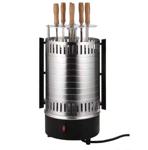 烤肉机烧烤机旋转俄罗斯 无油烟电热 立式电动家用烤串烧烤炉自动