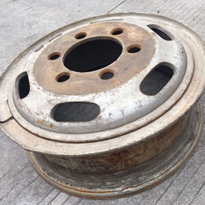 适用15寸16寸东风江淮福田轻卡钢圈 650/700/750/825r16r20轮胎6