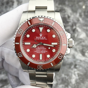 二手正品劳力士无历黑水鬼114060升级blaken红鬼自动机械表男40mm