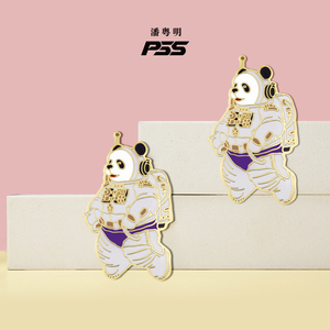 潘粤明pss太空熊猫徽章礼盒创意胸章潮个性配饰文创周边礼物