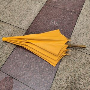 老式油布伞纯手工竹子伞长柄防水大号双人古风复古雨伞防雷击实用