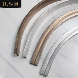 不锈钢弧形 u型压边条吊顶金属装饰收边条客厅造型槽包边转角线条