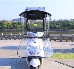 雅迪电动摩托车挡雨棚蓬新款防晒防雨遮阳伞电瓶挡风罩加厚雨伞棚