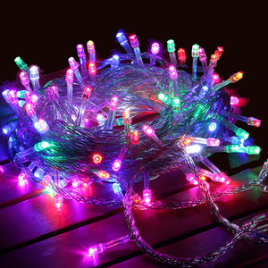 圣斐罗摆地摊灯夜市灯led七彩变色小彩灯闪灯串灯12v电瓶usb星星