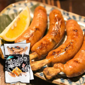 日式骨付香肠1000g25根日本料理寿司店小吃半成品带骨香肠烤肉肠