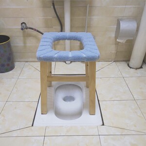 老人方便家用实木坐便椅拉屎凳子加固防滑座椅凳老年人上厕所如厕