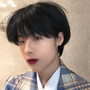 假发女短发韩版帅气中性酷蓬松齐刘海逼真自然学生黑色男生全头套