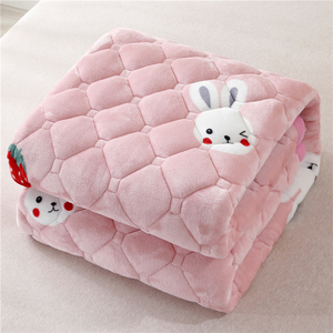 冬季牛奶珊瑚绒保暖铺床毛毯垫床毯法兰绒加绒毯子学生宿舍床单人